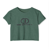 Women's Festival Crop Top - Trendy Casual Tee for Music Lovers