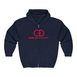 Unisex Heavy Blend Full Zip Hooded Sweatshirt - Stylish Sporty Design