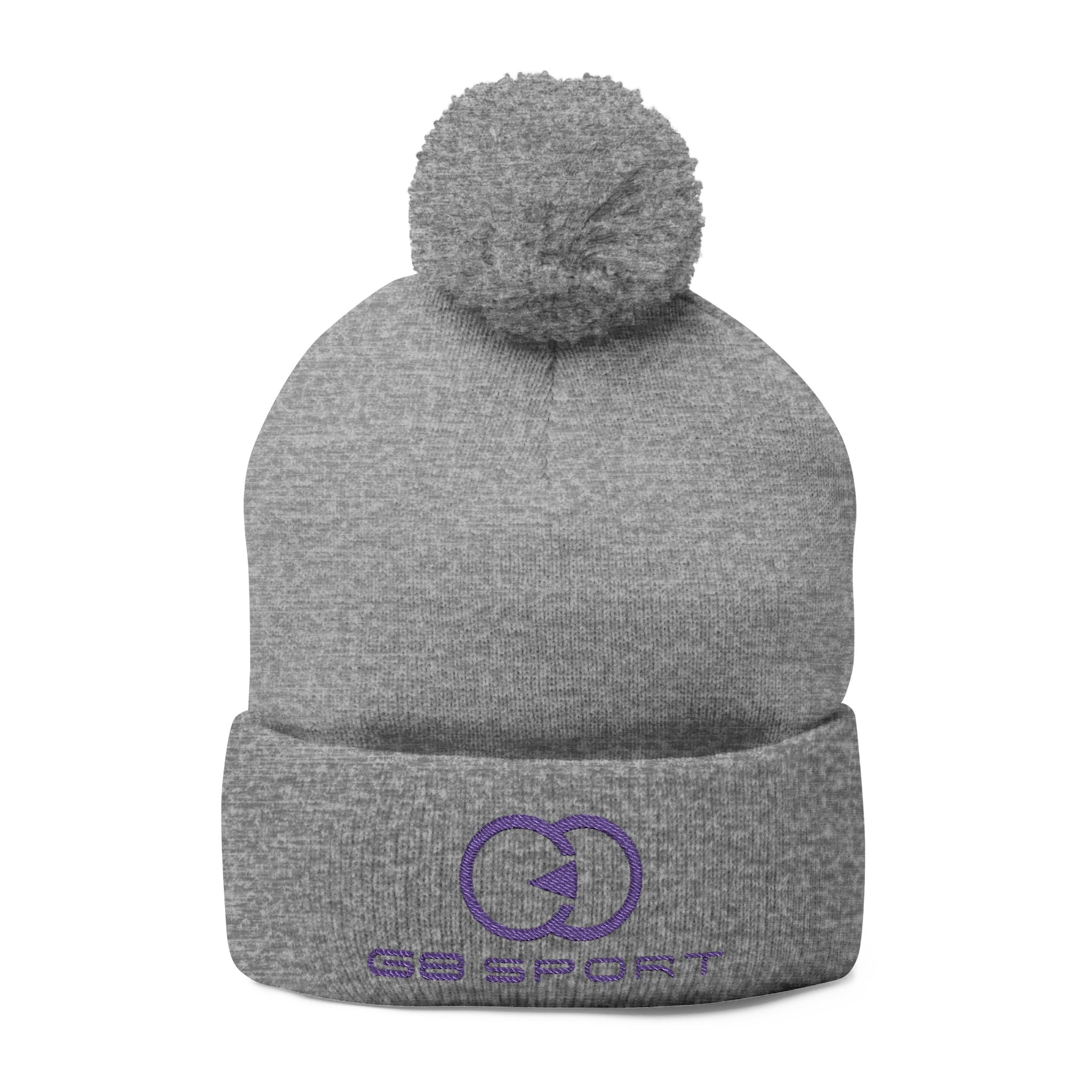 Cozy Pom-Pom Knit Cap with Embroidery for Winter Style
