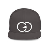 Minimalist Flat Bill Snapback Hat with Modern Design
