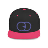 Stylish Flat Bill Snapback Hat with Bold Graphic Design
