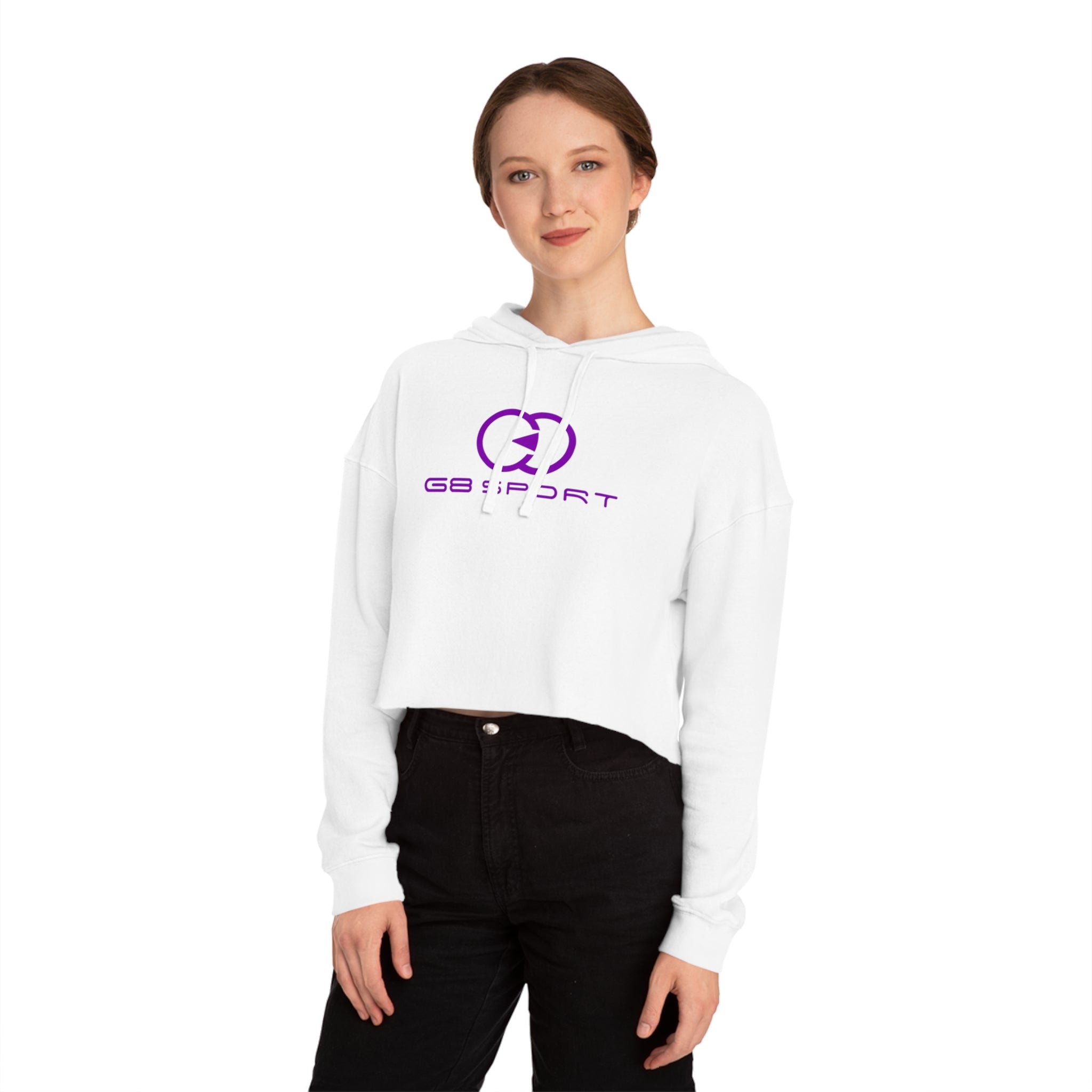 G8 Sport Women’s Cropped Hooded Sweatshirt – Trendy Athletic Fashion