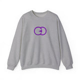 Unisex Heavy Blend™ Crewneck Sweatshirt - Minimalist Purple Design
