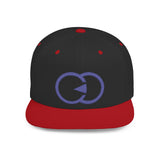 Stylish Flat Bill Snapback Hat with Bold Graphic Design