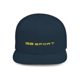 G8 Sport Flat Bill Snapback Cap - Stylish White Hat for Casual Wear