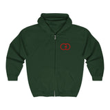 Cozy Unisex Full Zip Hooded Sweatshirt - Perfect for Casual Wear