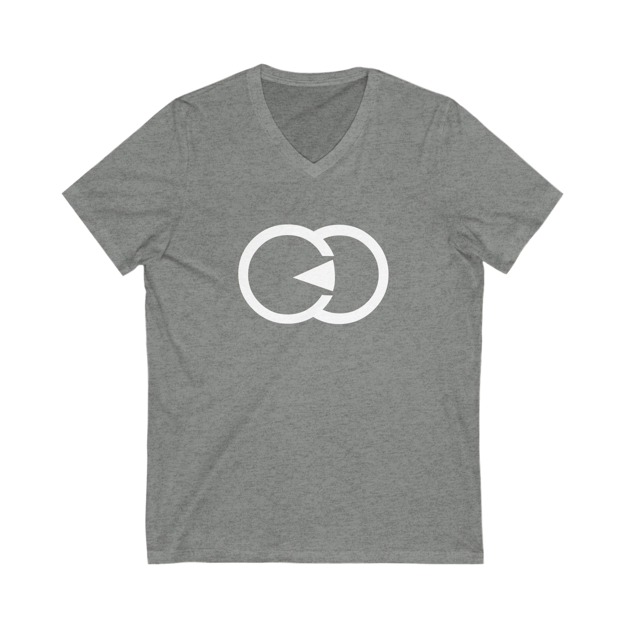 Graphic V-Neck Tee - Modern Unity Design