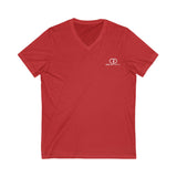 Casual Unisex V-Neck Tee - Perfect for Everyday Wear & Sporty Outings