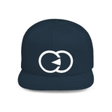 Minimalist Flat Bill Snapback Hat with Modern Design