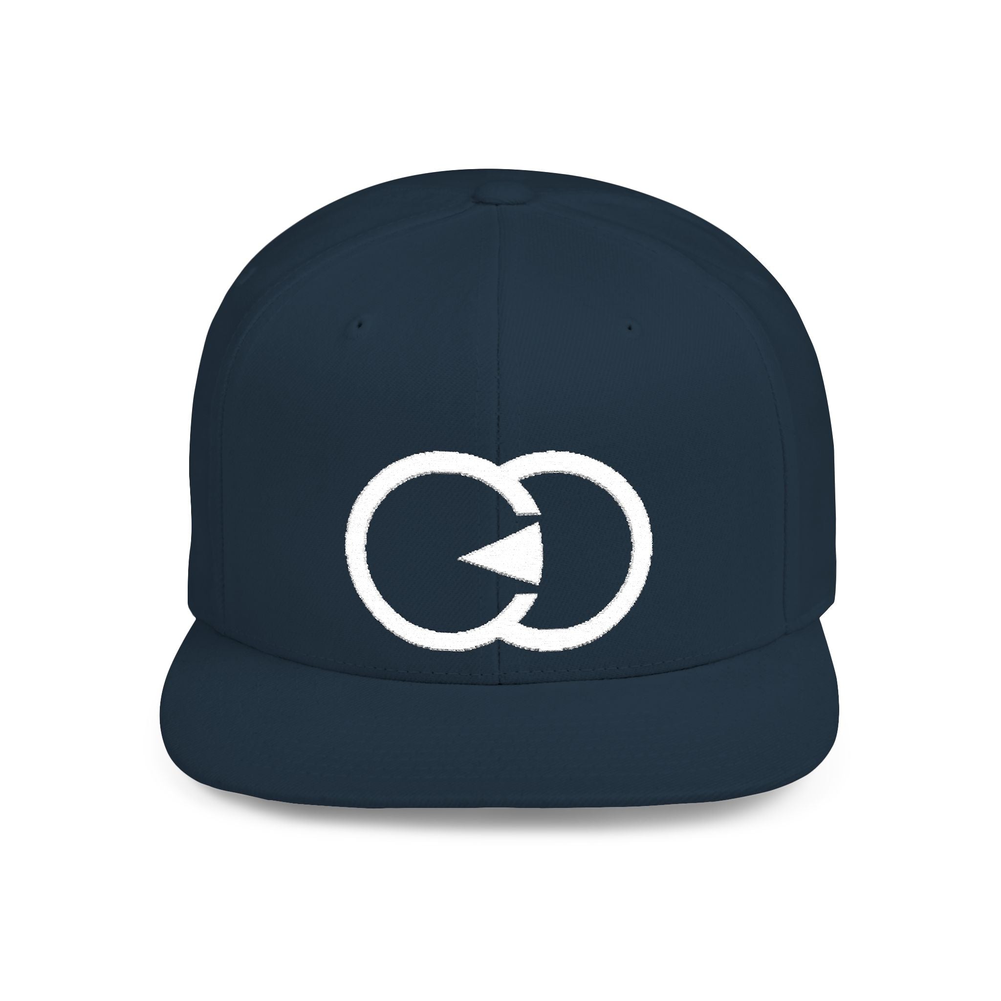 Minimalist Flat Bill Snapback Hat with Modern Design