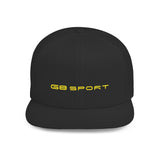 G8 Sport Flat Bill Snapback Cap - Stylish White Hat for Casual Wear