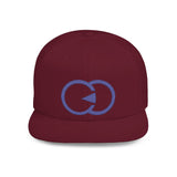 Stylish Flat Bill Snapback Hat with Bold Graphic Design