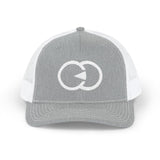 Black & White Embroidered Snapback Trucker Cap - Casual Stylish Hat for Everyday Wear