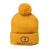 Cozy Pom-Pom Knit Cap - Stylish Winter Beanie for Sports Enthusiasts