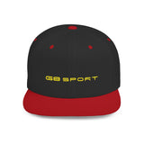 G8 Sport Flat Bill Snapback Cap - Stylish White Hat for Casual Wear