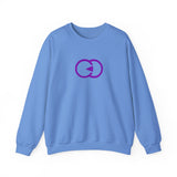 Unisex Heavy Blend™ Crewneck Sweatshirt - Minimalist Purple Design