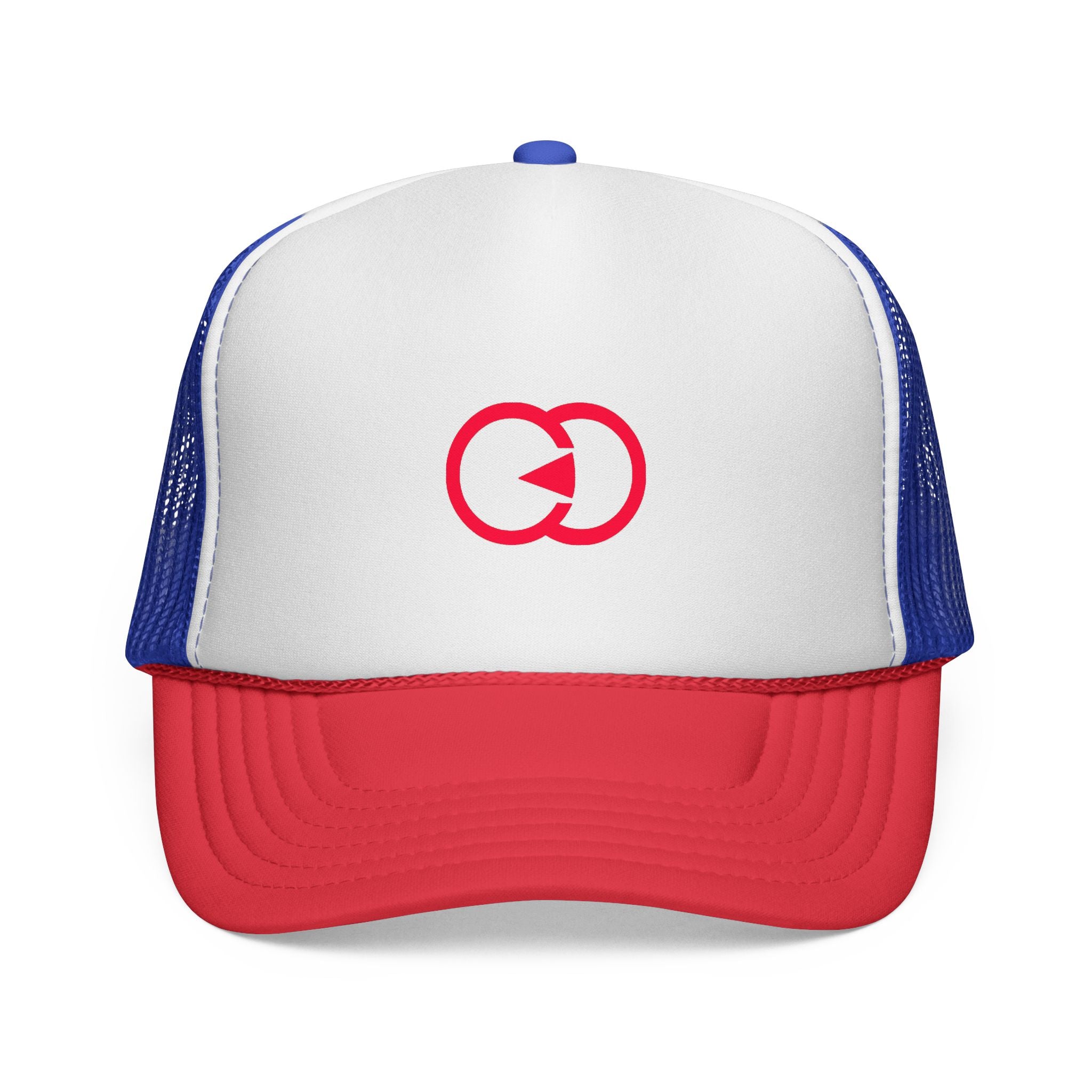 Stylish Trucker Cap with Modern Red Logo | Perfect for Outdoor Adventures