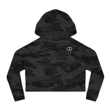Chic Women's Cropped Hooded Sweatshirt - Perfect for Casual Outings & Relaxation