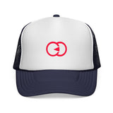 Stylish Trucker Cap with Modern Red Logo | Perfect for Outdoor Adventures