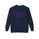Unisex Softstyle Fleece Crewneck Sweatshirt - Modern Purple Design