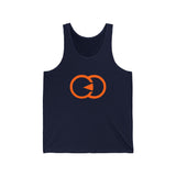 Casual Statement Unisex Jersey Tank - Bold Orange Design
