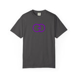 Unisex Garment-Dyed T-shirt - Minimalist Purple Graphic Tee for Casual Style