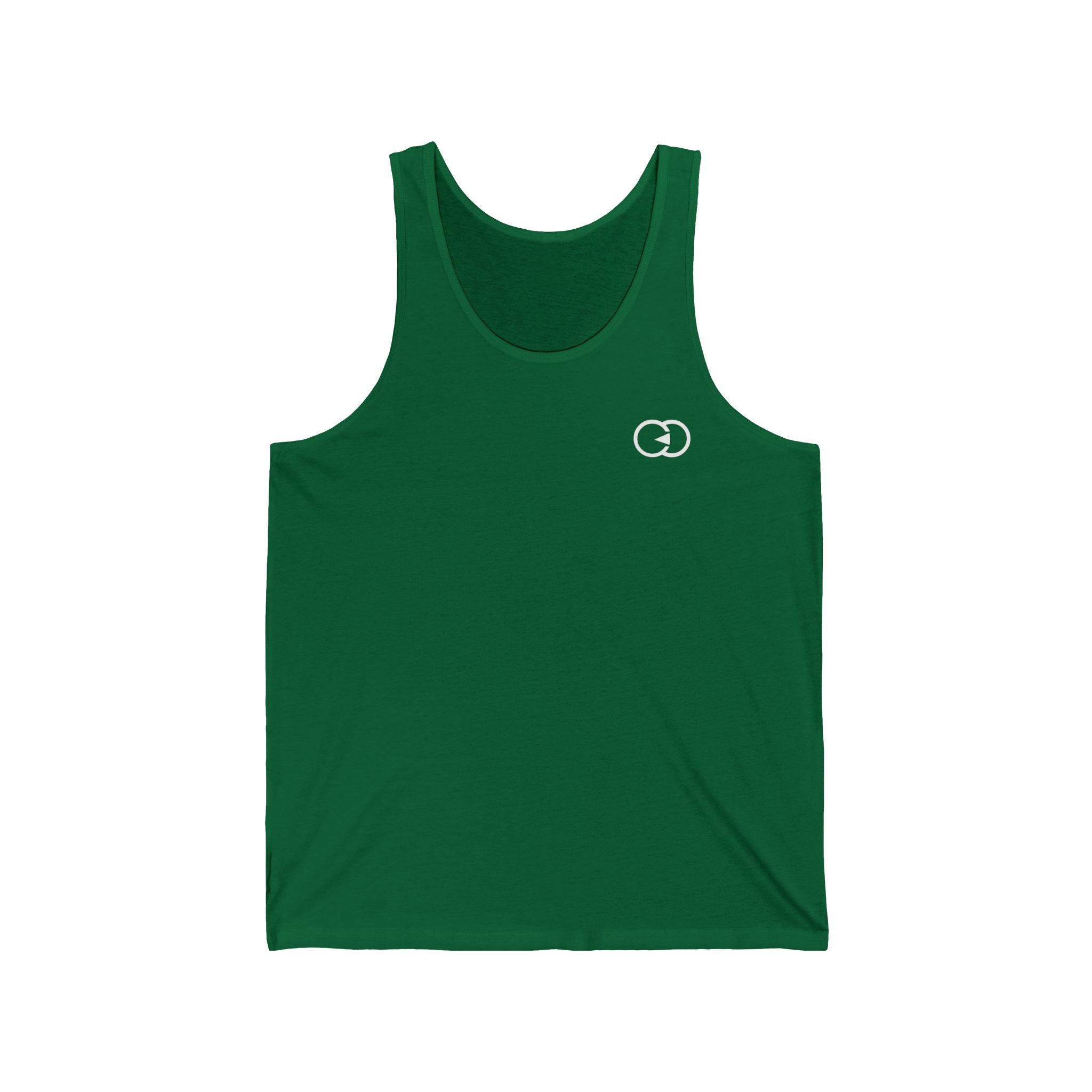 Minimalist Black Unisex Jersey Tank - Comfortable Casual Wear