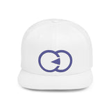 Stylish Flat Bill Snapback Hat with Bold Graphic Design