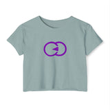 Women's Festival Crop Top - Vibrant Logo Tee for Music & Arts Events
