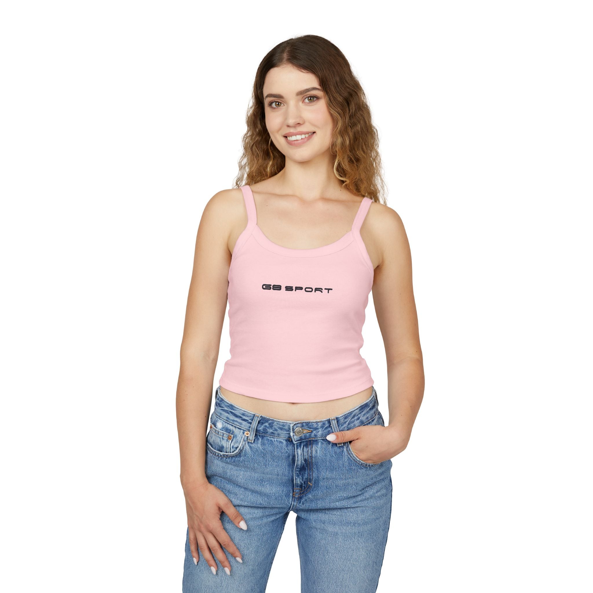 Stylish Women's Spaghetti Strap Tank Top - Perfect for Gym & Casual Wear