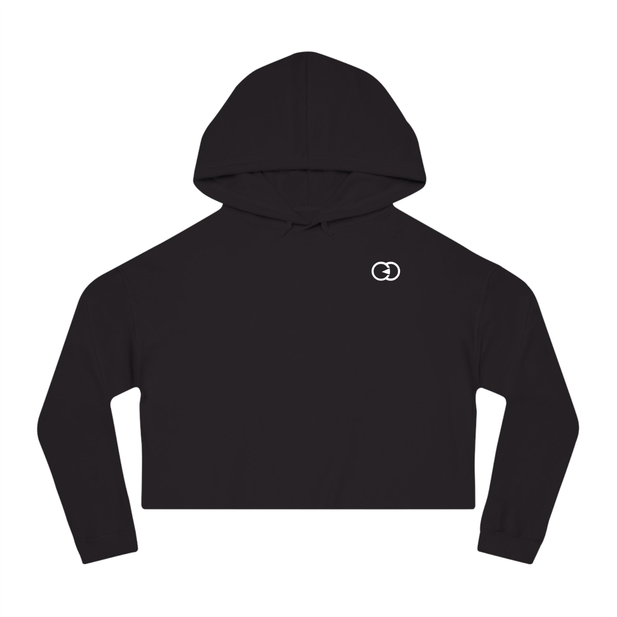 Chic Women's Cropped Hooded Sweatshirt - Perfect for Casual Outings & Relaxation