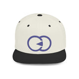 Stylish Flat Bill Snapback Hat with Bold Graphic Design