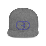 Stylish Flat Bill Snapback Hat with Bold Graphic Design
