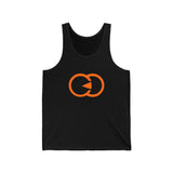 Casual Statement Unisex Jersey Tank - Bold Orange Design