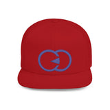 Stylish Flat Bill Snapback Hat with Bold Graphic Design