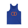 Casual Statement Unisex Jersey Tank - Bold Orange Design