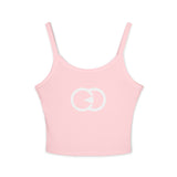 Stylish Women's Spaghetti Strap Tank Top with Unique Graphic Design