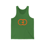 Casual Statement Unisex Jersey Tank - Bold Orange Design