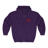 Cozy Unisex Full Zip Hooded Sweatshirt - Perfect for Casual Wear