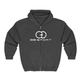 Unisex Heavy Blend™ Full Zip Hooded Sweatshirt - G8 Sport Logo
