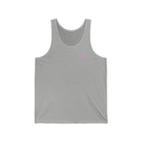 Minimalist Unisex Jersey Tank with Logo - Relaxed Summer Vibes