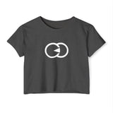 Women&#039;s Festival Crop Top - Bright Orange Graphic Tee for Summer Events