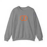 Cozy Unisex Crewneck Sweatshirt with Bold Orange Graphic