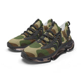 Sneakers for Work, Gym, and Casual Wear Camo Design Unisex Low Top Mesh Sneakers