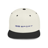 Stylish G8 Sport Flat Bill Snapback Cap - Trendy White Hat for Sport and Casual Wear