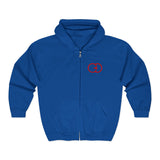 Cozy Unisex Full Zip Hooded Sweatshirt - Perfect for Casual Wear