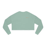 Chic Women's Cropped Sweatshirt - Casual Streetwear Essential