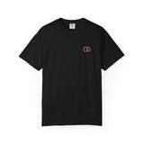 Casual Unisex Garment-Dyed T-Shirt with Minimalist Link Design