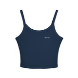 Women's Black Spaghetti Strap Tank Top - Casual & Comfortable for Everyday Wear