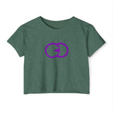 Women's Festival Crop Top - Vibrant Logo Tee for Music & Arts Events